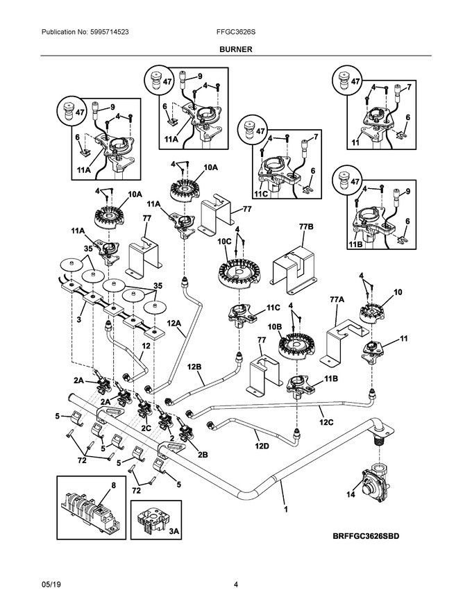 Diagram for FFGC3626SSE