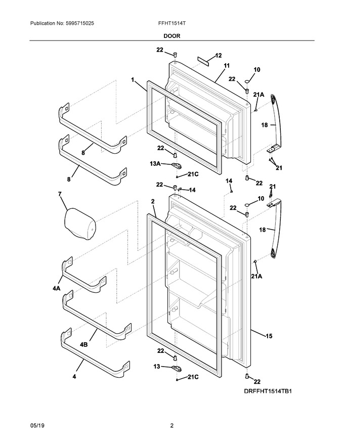 Diagram for FFHT1514TW4