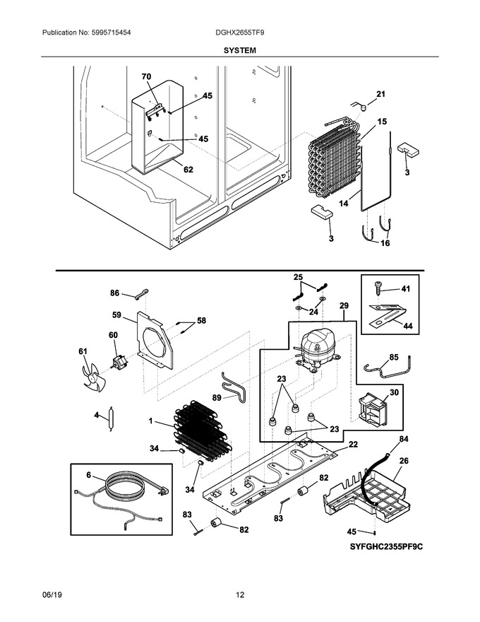 Diagram for DGHX2655TF9
