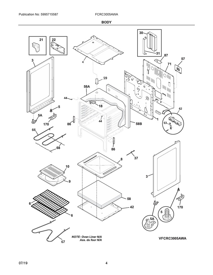 Diagram for FCRC3005AWA