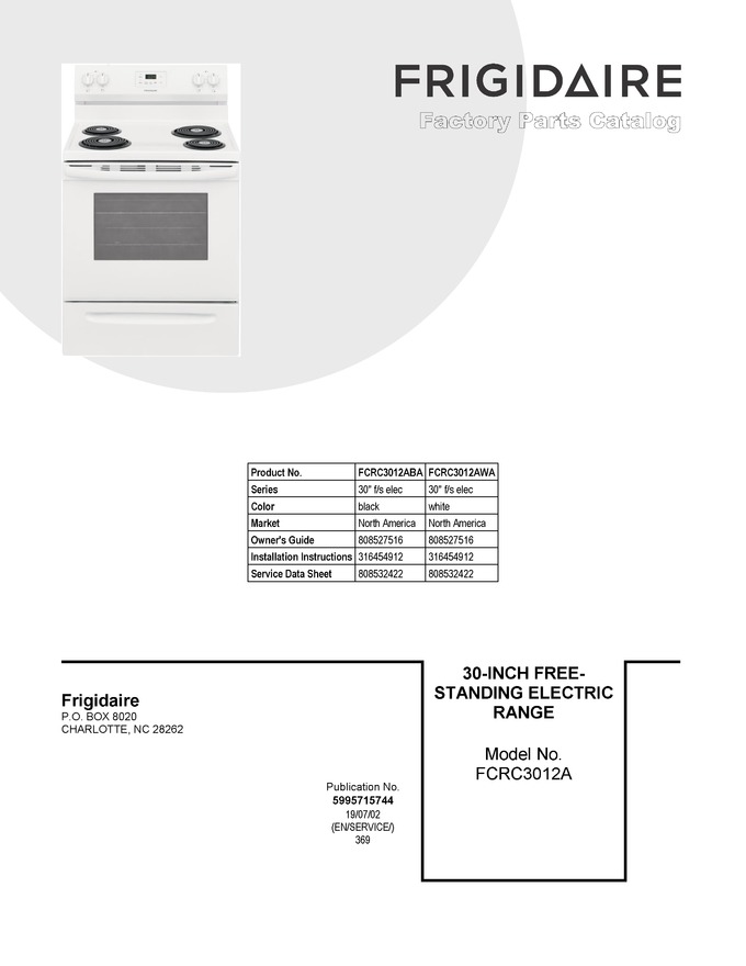 Diagram for FCRC3012AWA
