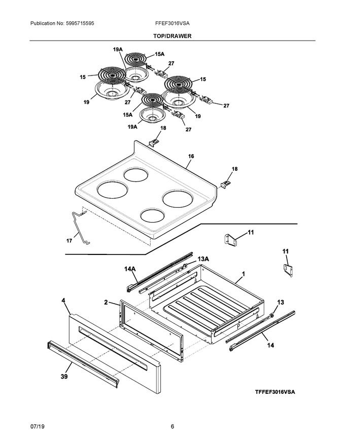 Diagram for FFEF3016VSA