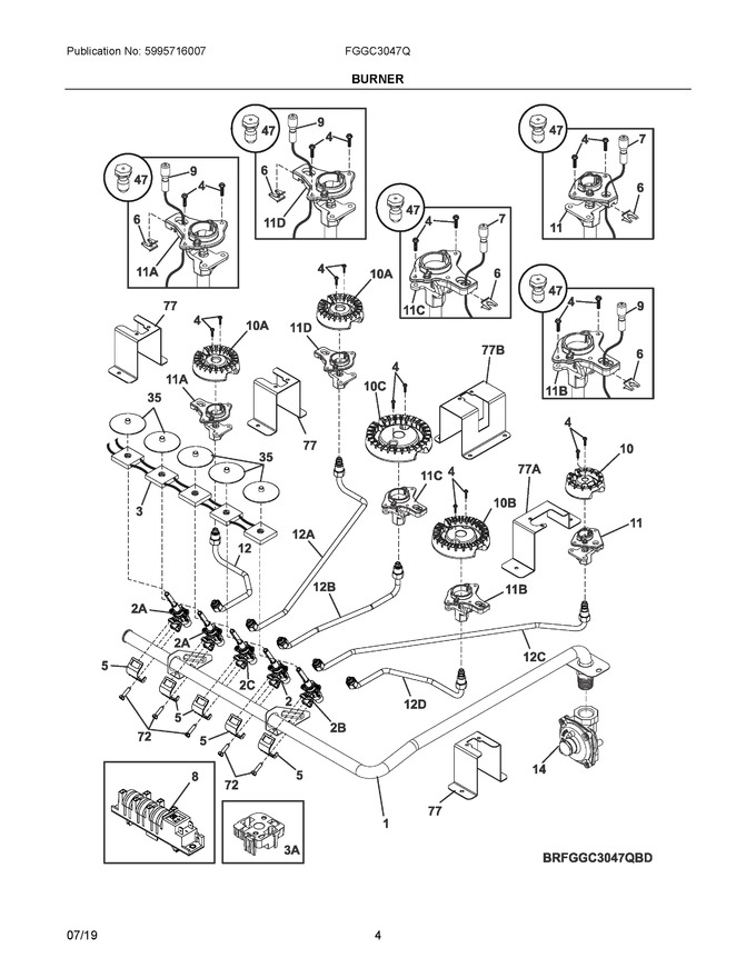 Diagram for FGGC3047QWF
