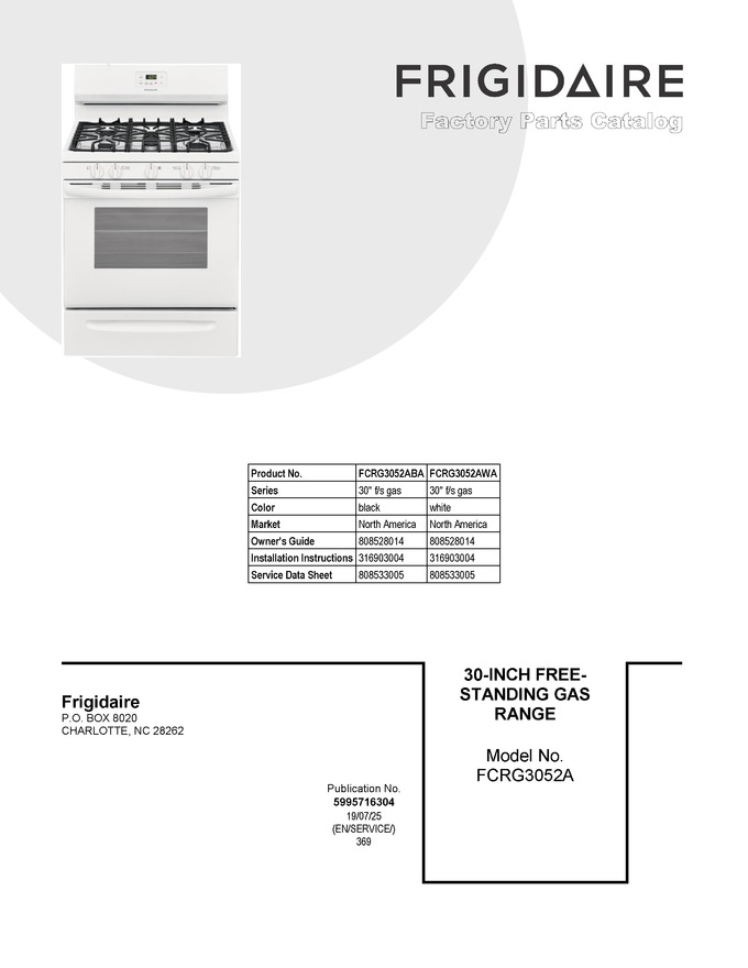 Diagram for FCRG3052ABA