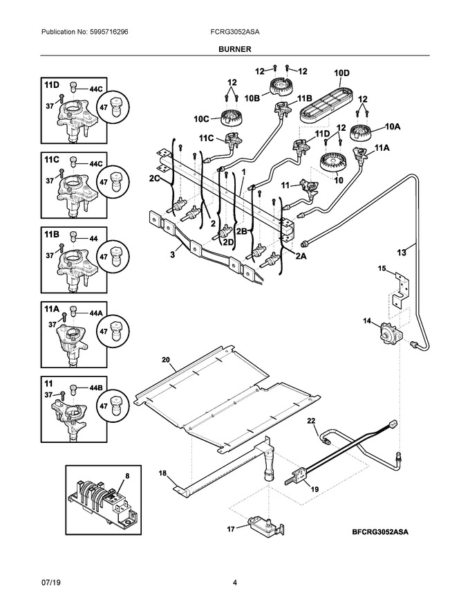 Diagram for FCRG3052ASA