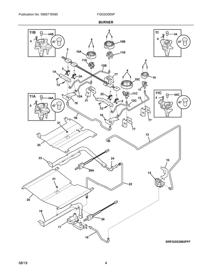 Diagram for FGGS3065PBM
