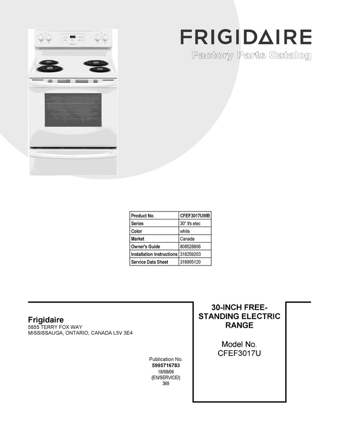 Diagram for CFEF3017UWB