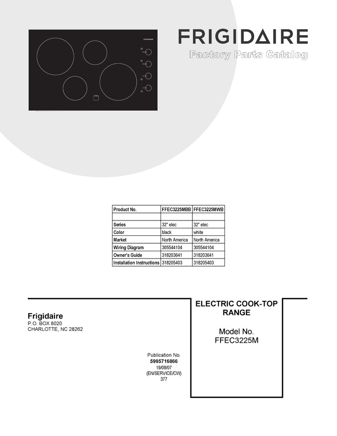 Diagram for FFEC3225MWB
