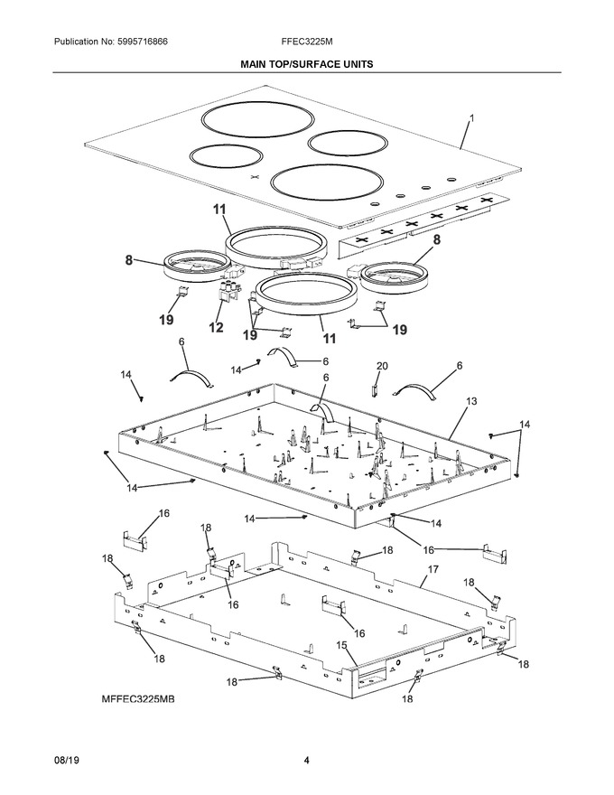 Diagram for FFEC3225MWB