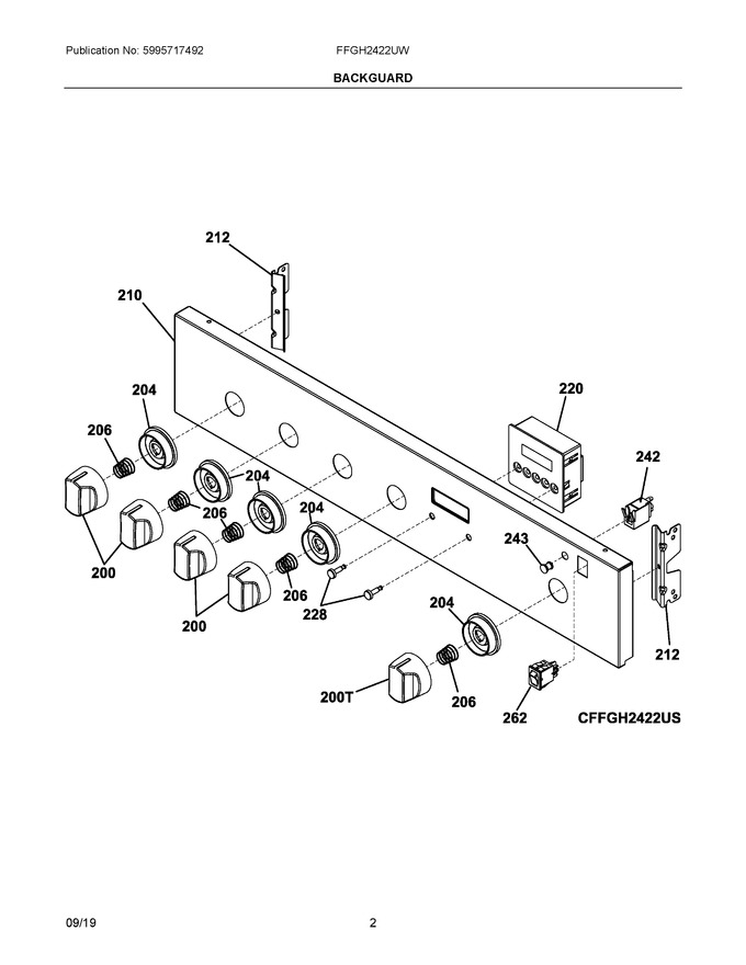 Diagram for FFGH2422UW