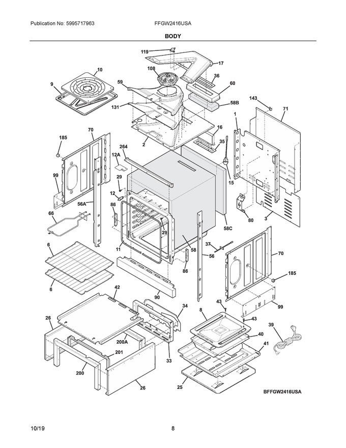 Diagram for FFGW2416USA