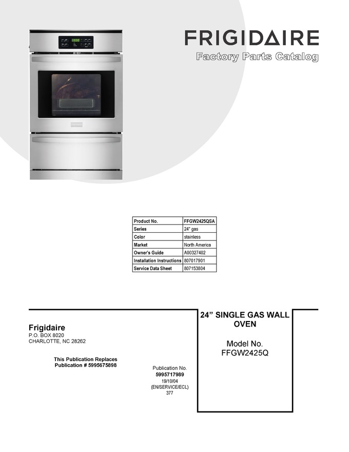 Diagram for FFGW2425QSA