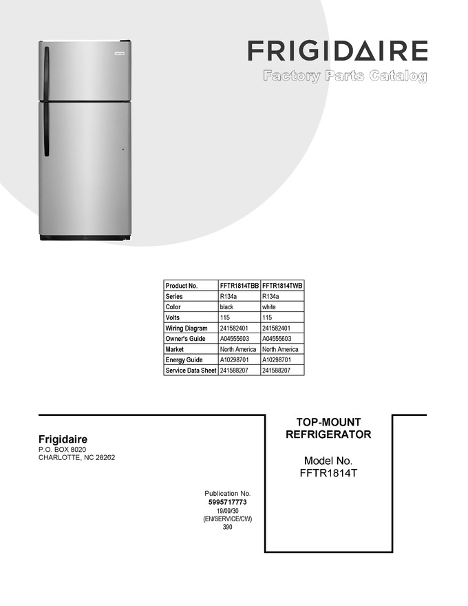 Diagram for FFTR1814TWB