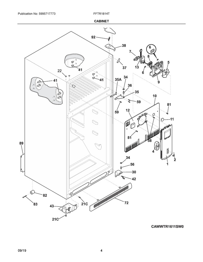 Diagram for FFTR1814TWB