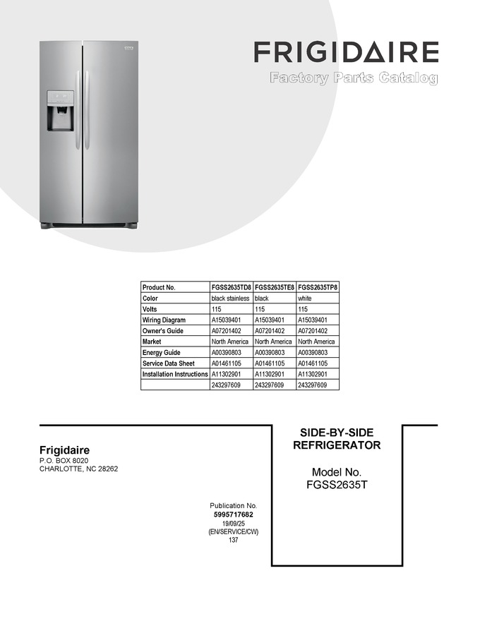 Diagram for FGSS2635TE8