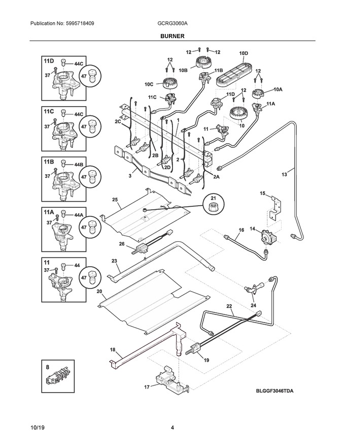 Diagram for GCRG3060ADA