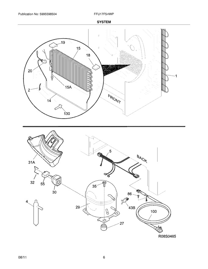 Diagram for FFU17F5HWP