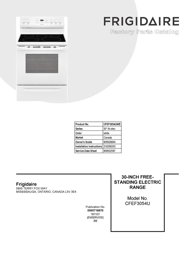 Diagram for CFEF3054UWE
