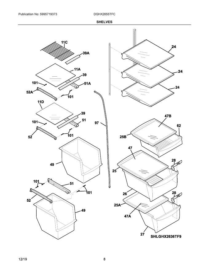 Diagram for DGHX2655TFC