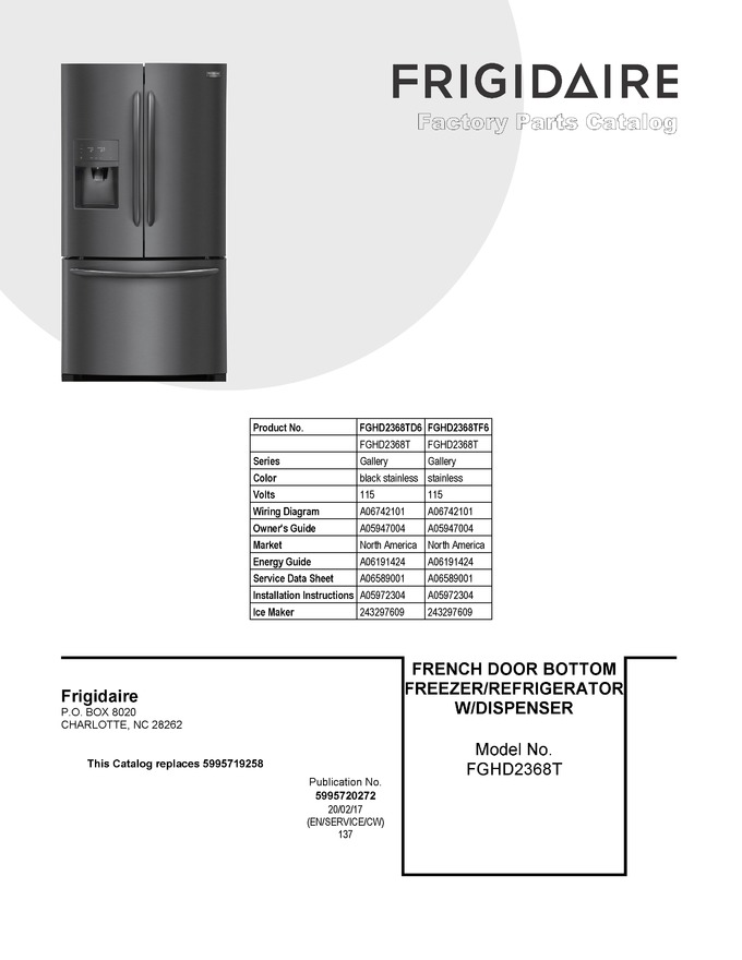 Diagram for FGHD2368TF6