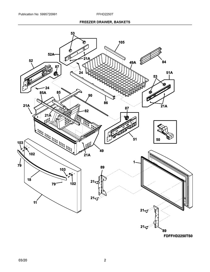 Diagram for FFHD2250TD5
