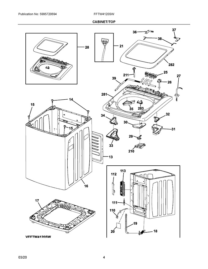 Diagram for FFTW4120SW