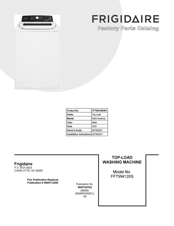 Diagram for FFTW4120SW1