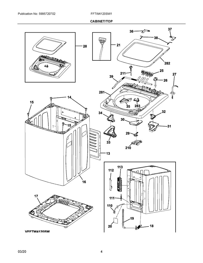 Diagram for FFTW4120SW1