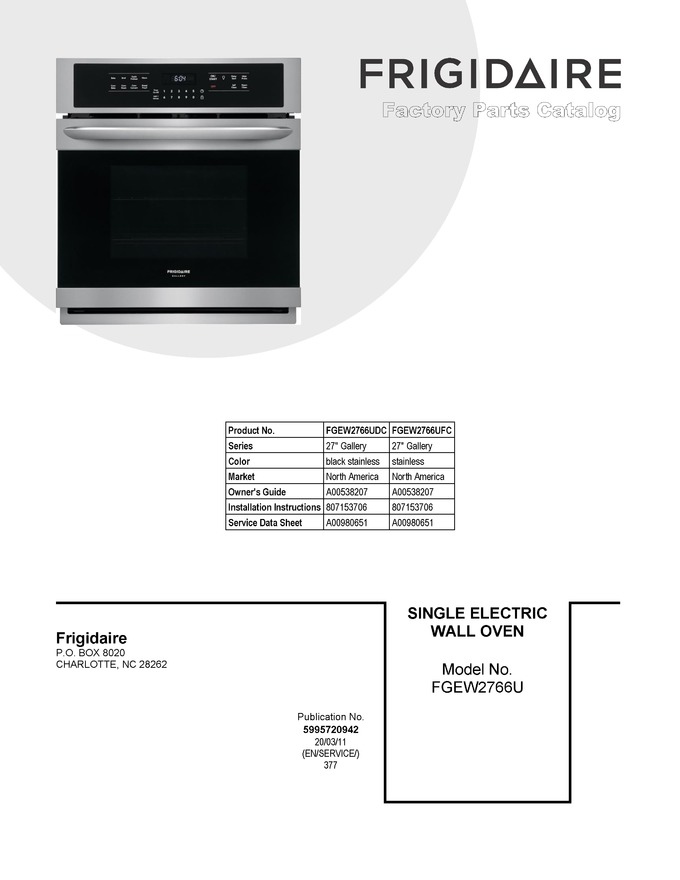 Diagram for FGEW2766UDC