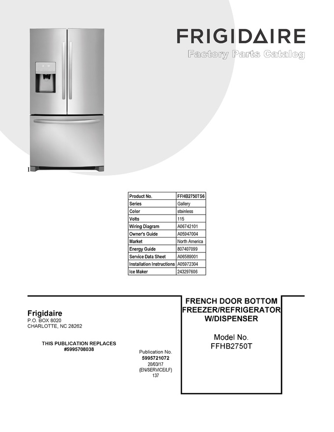 Diagram for FFHB2750TS6
