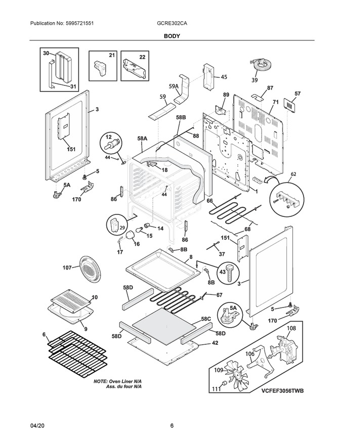 Diagram for GCRE302CADA