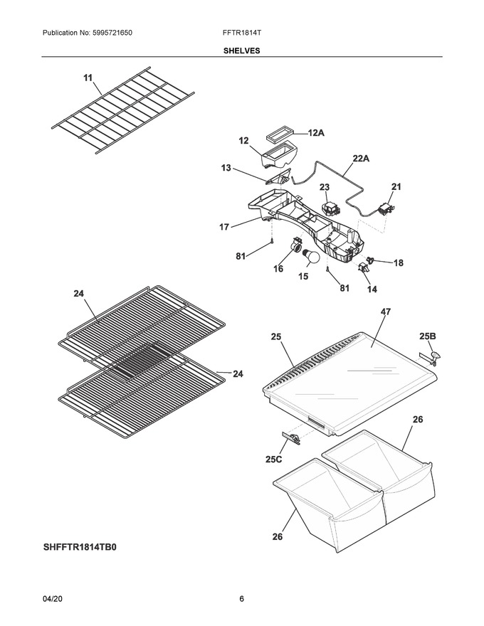 Diagram for FFTR1814TWH
