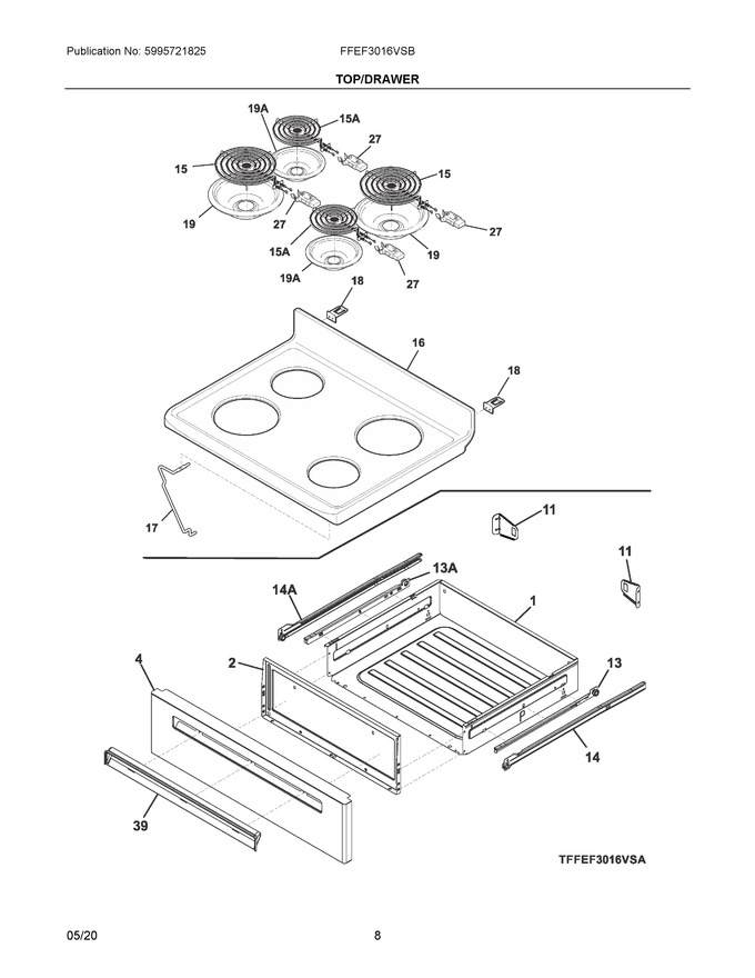 Diagram for FFEF3016VSB