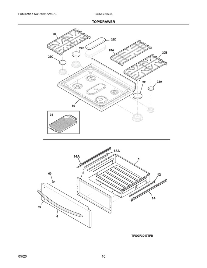 Diagram for GCRG3060AFB