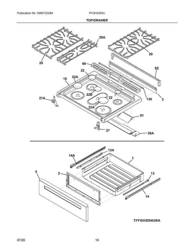 Diagram for FFGH3054UWB