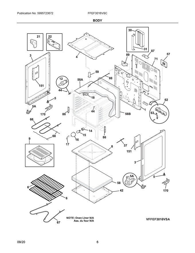 Diagram for FFEF3016VSC