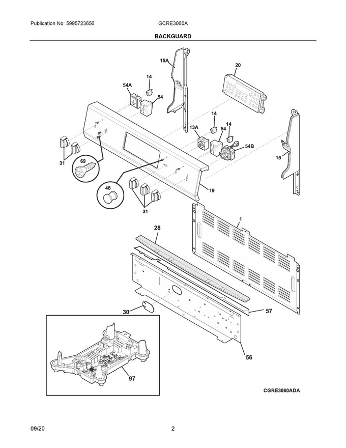 Diagram for GCRE3060AFE