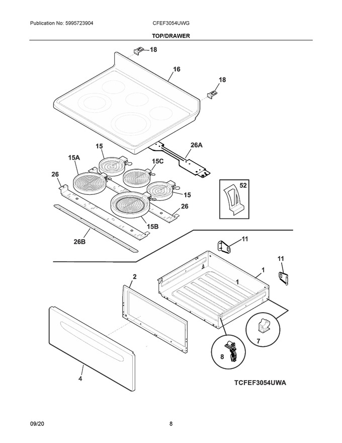 Diagram for CFEF3054UWG