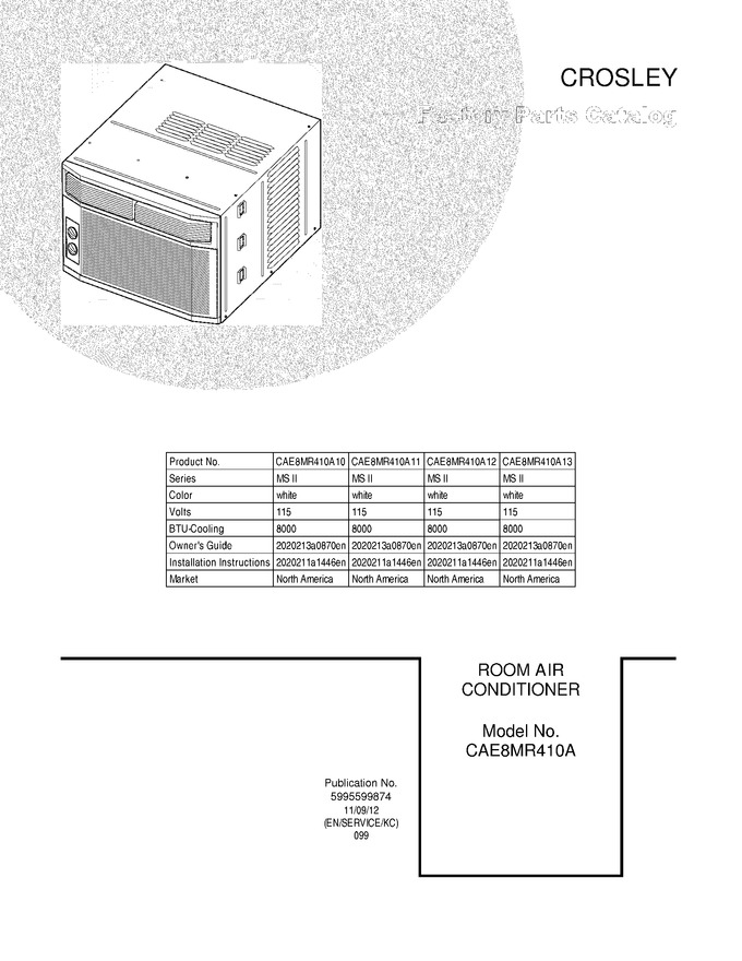 Diagram for CAE8MR410A11