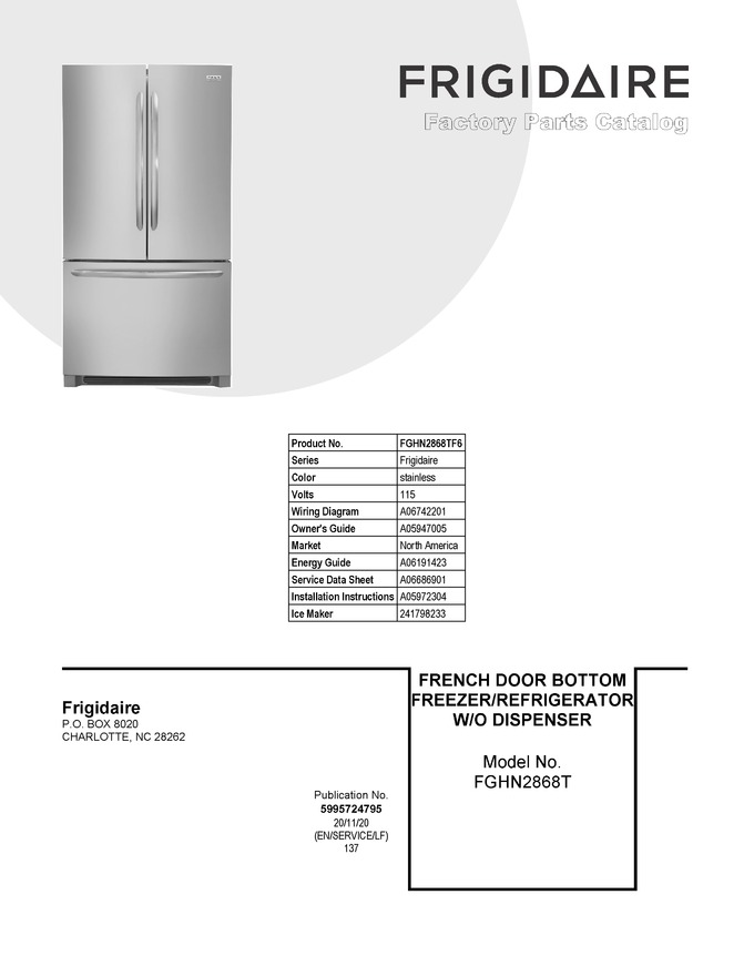 Diagram for FGHN2868TF6