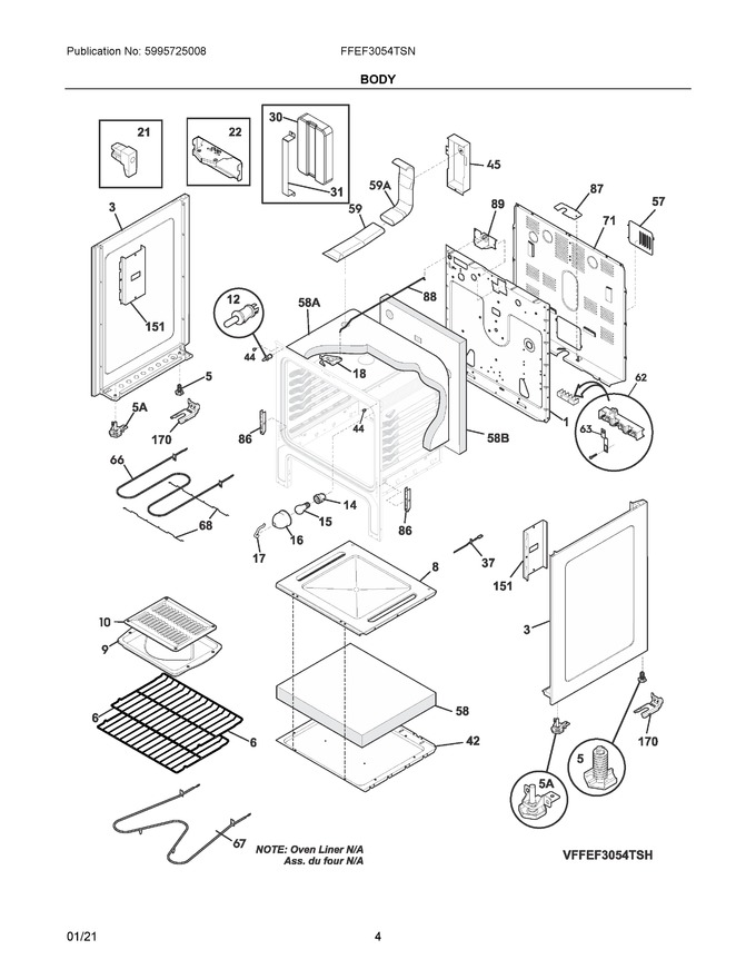 Diagram for FFEF3054TSN