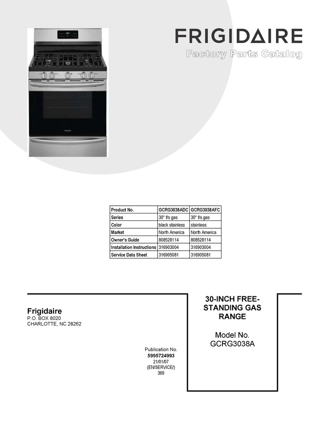 Diagram for GCRG3038AFC