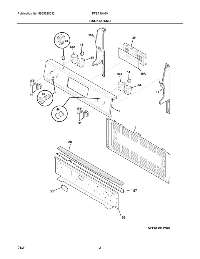 Diagram for FFEF3016VBD