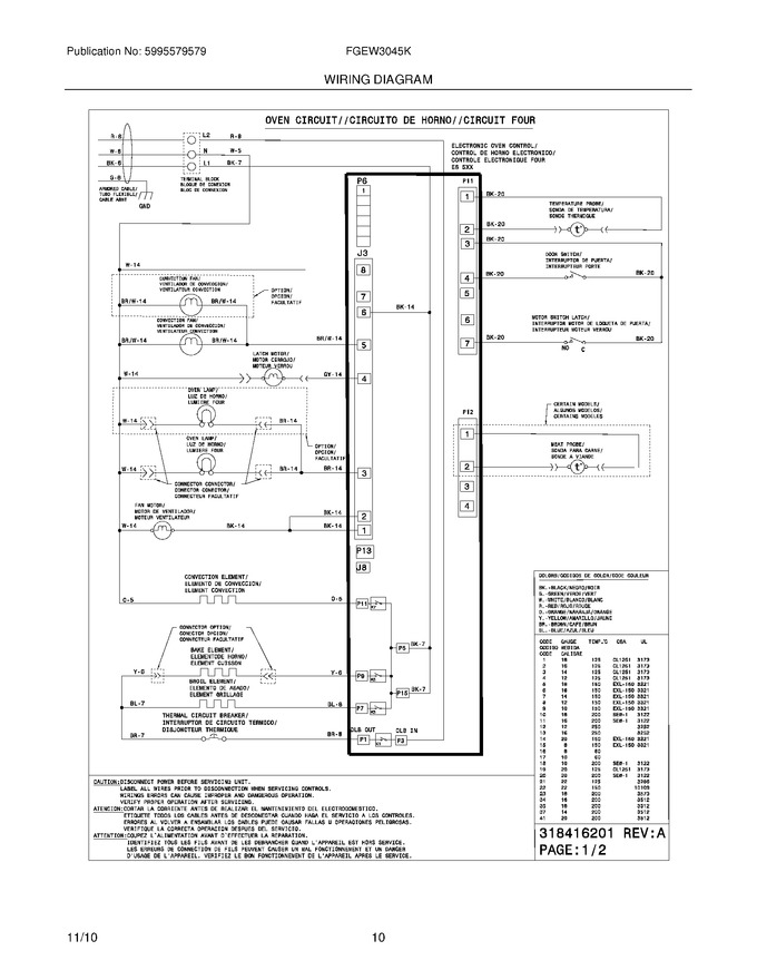Diagram for FGEW3045KBB