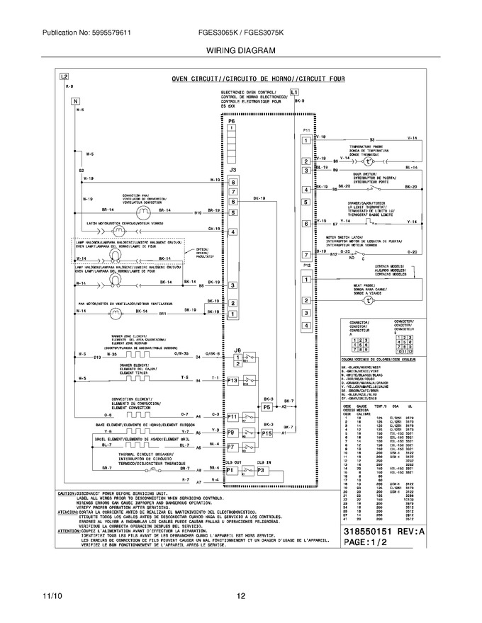 Diagram for FGES3075KWC