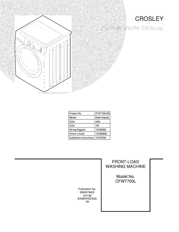 Diagram for CFW7700LW0