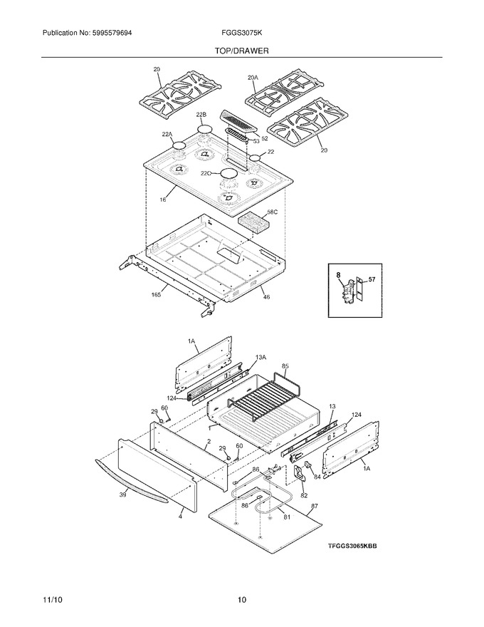 Diagram for FGGS3075KWC