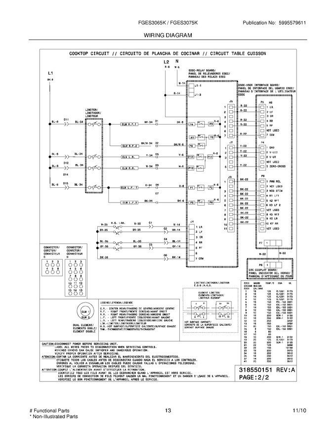 Diagram for FGES3075KWC