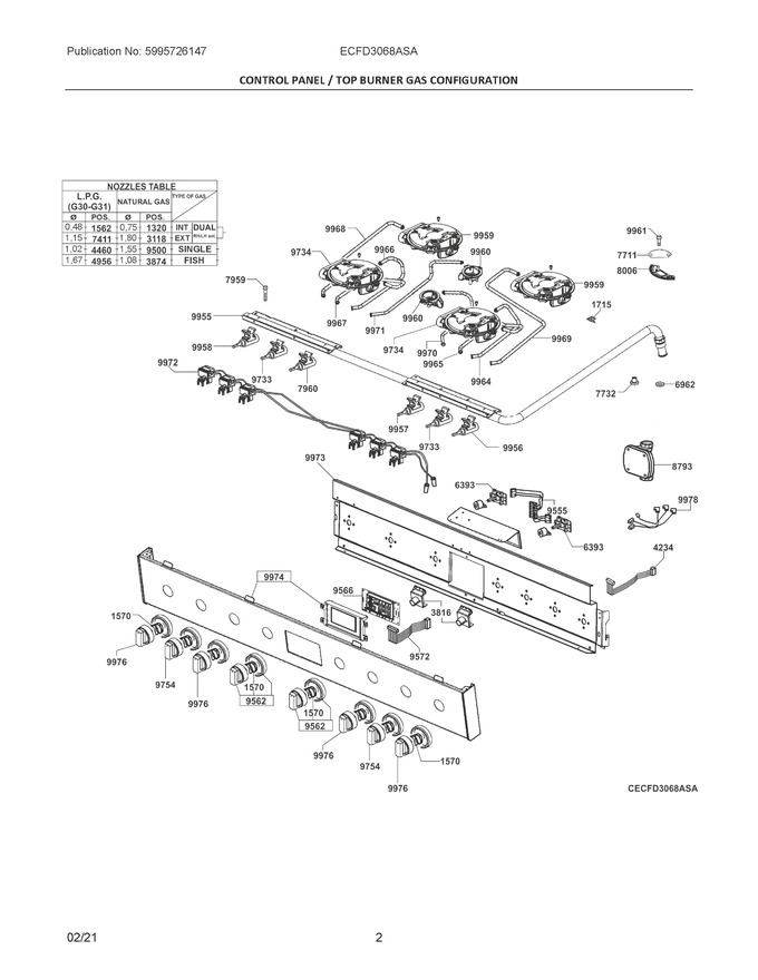Diagram for ECFD3068ASA