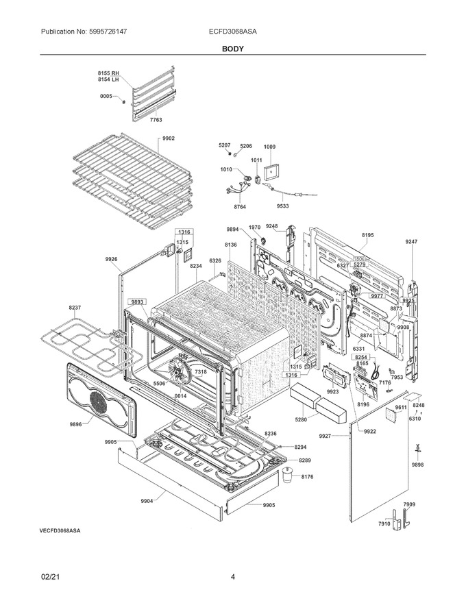 Diagram for ECFD3068ASA